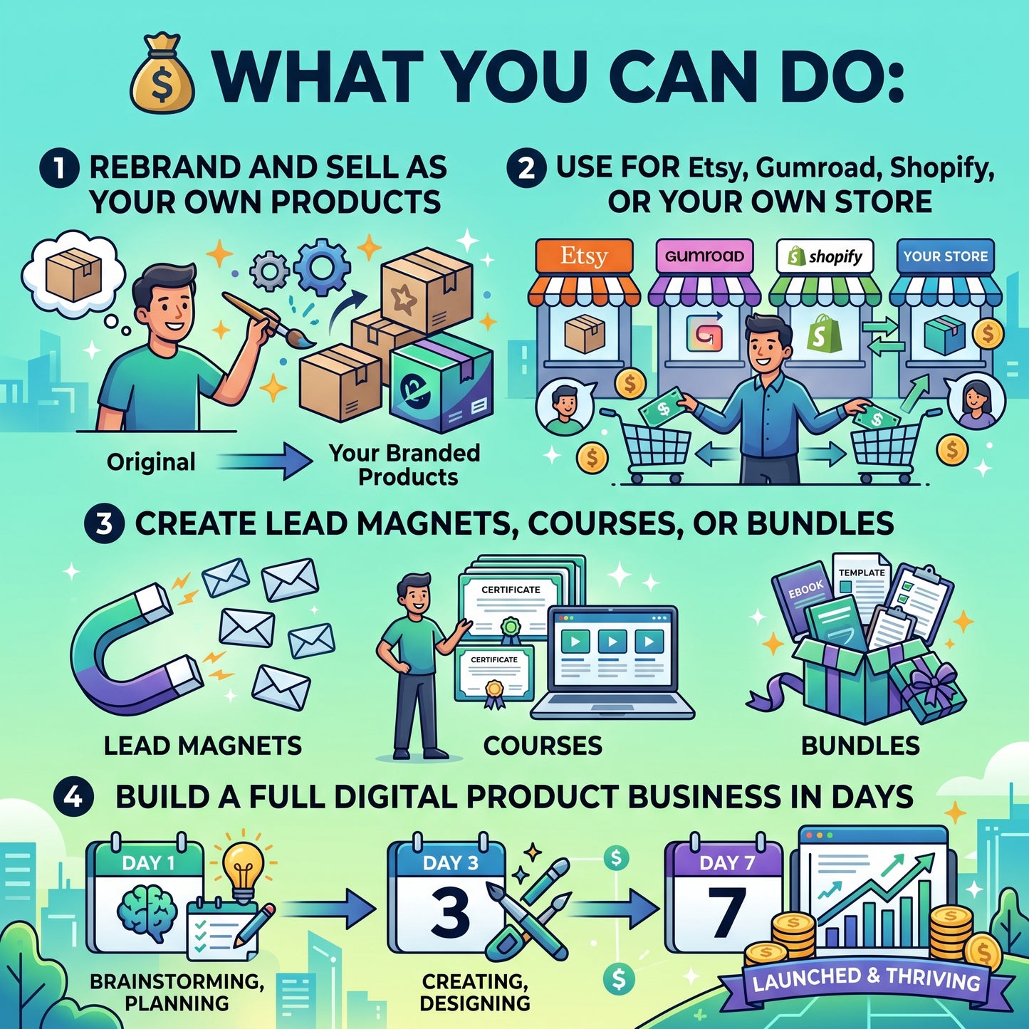 14,500+ Canva PLR Templates Bundle (Planners, Journals, Trackers + Resell Rights)